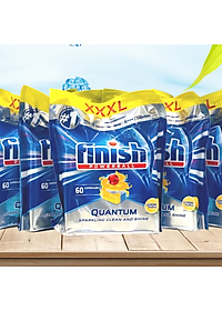 Viên rửa bát chén Finish Quantum  60 viên (Nk Đức )