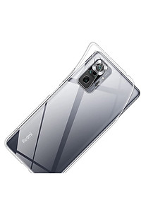 Ốp lưng silicon dẻo cho Redmi Note 10 Pro 4G hiệu Ultra Thin trong suốt mỏng 0.6mm độ trong tuyệt đối chống trầy xước - Hàng nhập khẩu