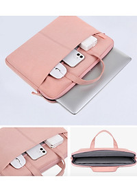 Túi xách vải chống sốc laptop macbook surface, túi công sở đeo chéo nam nữ cặp đựng laptop