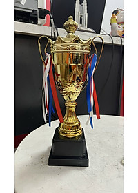 Cúp thể thao A238 , cúp vô địch cao 34cm bằng nhựa cứng kèm dây tua rua đẹp mắt, cúp trao giải giá rẻ