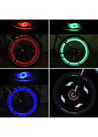 Đèn Led Gắn Tăm Căm Xe Đạp Trang Trí Đẹp Mắt Với Pin Cr2032 (bên trong) MaiLee