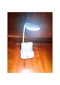 Đèn để bàn chống cân 4in1 (đèn, ngăn đựng bút, giá điện thoại, sạc usb) - Hàng chính hãng ( Giao màu ngẫu nhiên)