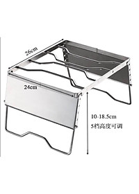 Đồ cắm trại kệ chắn gió bếp campingmoon campoutvn gọn nhẹ MS-1018 du lịch dã ngoại chắc chắn kiêm đỡ nồi chảo A084