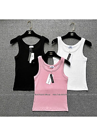 Áo sát nách, áo 3 lỗ nữ Hiền Trần BOUTIQUE form ôm không đệm ngực, chất cotton tăm lụa mềm mại, co giãn tốt- AH02