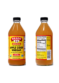 Combo 2 chai giấm táo BRAGG Hữu cơ Nhập khẩu USA chai 473ml siêu tiết kiệm