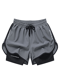 Quần short đùi thể thao ngắn tập gym , quần chạy bộ , đá bóng có lớp lót bó cơ chống lộ Cleacco C622 Bảo Hành 12 Tháng - Boro Sport