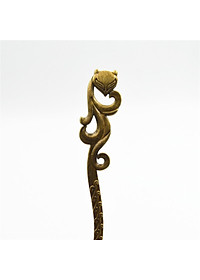 TRÂM CÀI TÓC HỒ LY VÀNG ĐỒNG CÓ HỘP NHUNG ĐỰNG