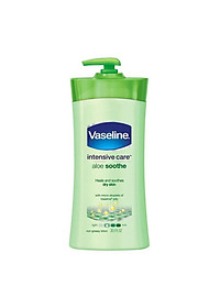 Sữa dưỡng thể Vaseline Intensive Care Aloe Soothe 725ml-xanh lá vòi trắng( không có tem phụ- không xuất hóa đơn )
