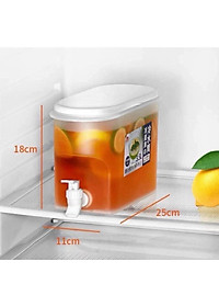 Bình Nước 3.5L Có Vòi Để Tủ Lạnh Cao Cấp,Đựng Nước Trái Cây Tiện Lợi Đa Năng Ngăn Nắp