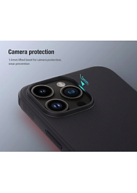 Ốp lưng cho iPhone 15 Pro , 15 Pro Max , 15 Plus , 15 hiệu Nillkin Frosted Shield Pro chống sống chống vân tay - Hàng nhập khẩu