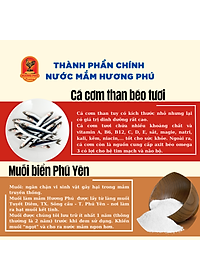 Nước mắm cá cơm Hương Phú 20 độ đạm 500ML - Hàng chính hãng