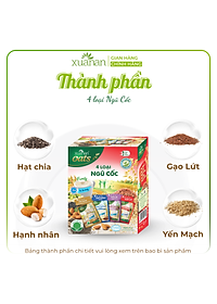 4 Loại Ngũ Cốc Xuân An [ít đường] Hộp 400G {25g*16 gói}