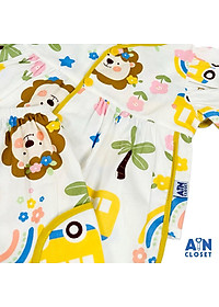 Bộ quần áo Ngắn bé gái họa tiết Sư Tử Vàng cotton - AICDBGRT3RQZ - AIN Closet