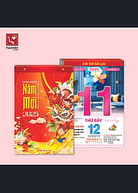 LỊCH BLOC 2025 TUANVIET BOOKS - Block lịch kích cỡ (24x35cm, 20.5x30.5cm, 17x24cm, 10x14.5cm) - Mẫu ngẫu nhiên