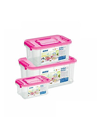 Bộ 3 Hộp Quai Matsu Duy Tân Q01 (No.1124/No.1125/No.1126) - Giao màu ngẫu nhiên