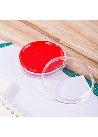 Khay Mực Dấu Deli, 84X84X25 Mm, Đỏ - E9863