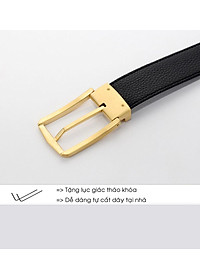 Thắt lưng nam da bò cao cấp  AT Leather PT11 - Tặng lục giác
