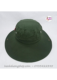 Nón tai bèo, nón bo nam, nón lính mùa hè xanh vành rộng, chống nắng tốt - NBN01