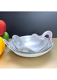 Chảo Nhôm Quai Liền, Chảo Nhôm Máy Bay- Size NHỎ. Dụng cụ làm Bánh Tai Yến, Cơm cháy, Kho quẹt, Chiên Trứng