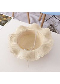 Mũ cói cherry cho bé gái đi biển dễ thương 2- 6 tuổi