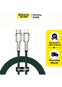 Cáp sạc Baseus Cafule series Metal data cable- CATLJK nhanh Type C to Light-ning 20W  Hàng chính hãng