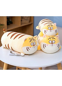 Thú nhồi bông hổ mặt ngáo mắt tròn dễ thương - Size từ 45cm đến 70cm - Quà tặng gấu bông hổ êm mịn.