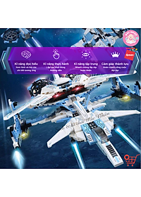 Đồ Chơi Lắp Ráp Xếp Hình Qman 41106 - Biệt Đội Tiên Phong - Máy Bay Chiến Đấu Thiên Hà