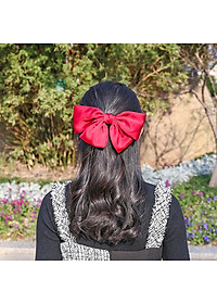 Kẹp tóc phía sau nơ tiểu thu vải vong bóng hot trend- giá bán một cái