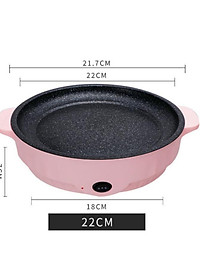 Bếp Nướng Điện Chống Dính Hàn Quốc Size 22cm 450W Tiện Lợi