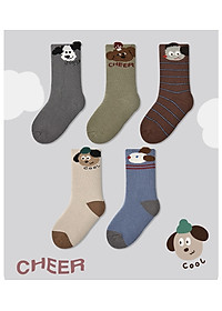 SET 5 ĐÔI TẤT VỚ 53 DỄ THƯƠNG CHỐNG TRƯỢT TỪ 1-12 TUỔI DÀNH CHO BÉ TRAI BÉ GÁI