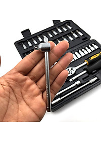 Bộ Tuýp + Vít 1/4 Inch 46 Món Tolsen 15138