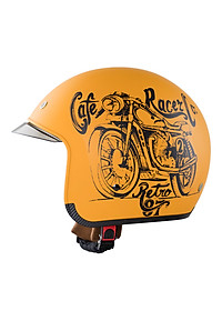 Nón bảo hiểm 3/4 (Openface) M139 Tem V7 Vàng