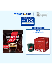 [Tặng ly sứ cao cấp] Cà phê Hòa tan NESCAFÉ CAFÉ VIỆT 35 gói Vị Mạnh đặc trưng