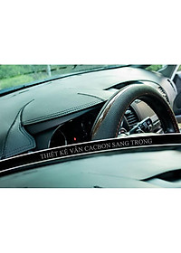 Thảm Taplo Hyundai Accent 2017-2023 loại da dày cao cấp 3 lớp chống trượt Da Carbon đen