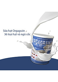 Sữa hạt thuần chay Orgagrain - Bổ sung đạm protein cho người ăn Chay - Sữa hạt 36 loại hạt và ngũ cốc tốt cho tim mạch và não bộ - Lon 900g 