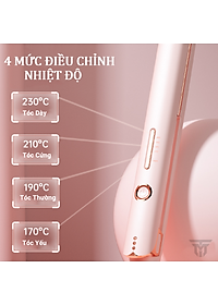 Máy Uốn Tóc, Máy Ép Tóc, Duỗi Tóc Đa Năng Teement, Thiết Kế Với 4 Mức Nhiệt Tùy Chỉnh Phù Hợp Với Nhiều Loại Tóc Khác Nhau Giúp Duỗi Thẳng, Làm Xoăn Tóc , Không Hư Tổn Tóc ,Tạo Kiểu Tóc Thông Minh - Dùng Cho Salon Tóc & Tại Nhà - Hàng Chính Hãng