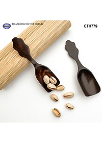 Muỗng xúc trà gỗ trắc/cẩm siêu sạch (HAHANCO) Dụng cụ hữu dụng khi thưởng trà - CTH779