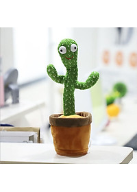 Cây Xương Rồng Nhảy Múa , Uốn Lượn , Biết Hát , Biết Nhại Tiếng , Có Đèn Led Dễ Thương - Hàng Chính Hãng