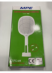 Vợt muỗi MPE VM1 thông minh 2 in 1 tích hợp chức năng tự động bắt muỗi, cổng sạc USB, có đèn led báo - Hàng chính hãng