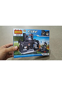 COGO - CITY - 3021 COMBO 8 HỘP Mô Hình Lắp Ráp Xe Cảnh Sát
