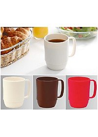 Combo Cốc nhựa uống nước Inomata cao cấp - Nâu nội địa Nhật Bản