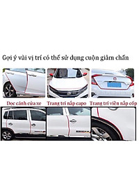 Nẹp U Lõi Thép Gioăng Cao Su CHữ U Lõi Thép - Nẹp U Viền Cửa Xe Chống Va Đập Cuộn 15m 