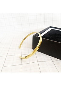 Vòng tay Cuff không đen, không rỉ - Lắc Tay Cặp Đôi Nam Nữ Titan