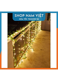 Đèn Led Dây Leo Năng Lượng Mặt Trời Trang Trí Sân Vườn, Ban Công, 8 Chế Độ Chớp - Chính Hãng NAVIVU