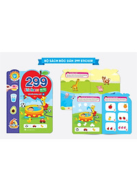 Bộ sách bóc dán phát triển trí tuệ cảm xúc CQ, IQ, EQ 299+ Stickers