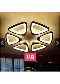 Đèn ốp trần hoa mai 6 cánh 3 chế độ sáng có điều khiển từ xa