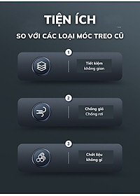 Móc Treo Đồ Lót Khăn Tất 10 Kẹp Inox, Móc Kẹp Phơi Quần Ao Đa Năng Tiết Kiệm Diện Tích, Chất Liệu Không Gỉ - HÀNG CHÍNH HÃNG MINIIN