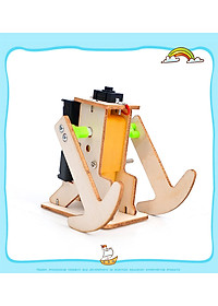 Bộ Đồ Chơi Lắp Ghép STEM Robot Đi Bộ J-12 Bằng Gỗ. Đồ Chơi Thí Nghiệm Cho Bé + Tặng Kèm 1 Tranh Ghép Bằng Gỗ