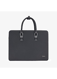 Túi Xách Cặp Da Nam Công Sở GENCE CGL08 Chất Liệu Da Bò Khóa Số Cao Cấp Màu Đen