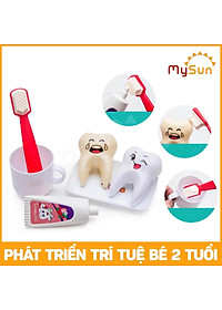 Bộ đồ chơi bác sĩ sỹ cho bé gái trai khám bệnh răng nha khoa cao cấp - Áo bác sĩ y tá hướng nghiệp MySun